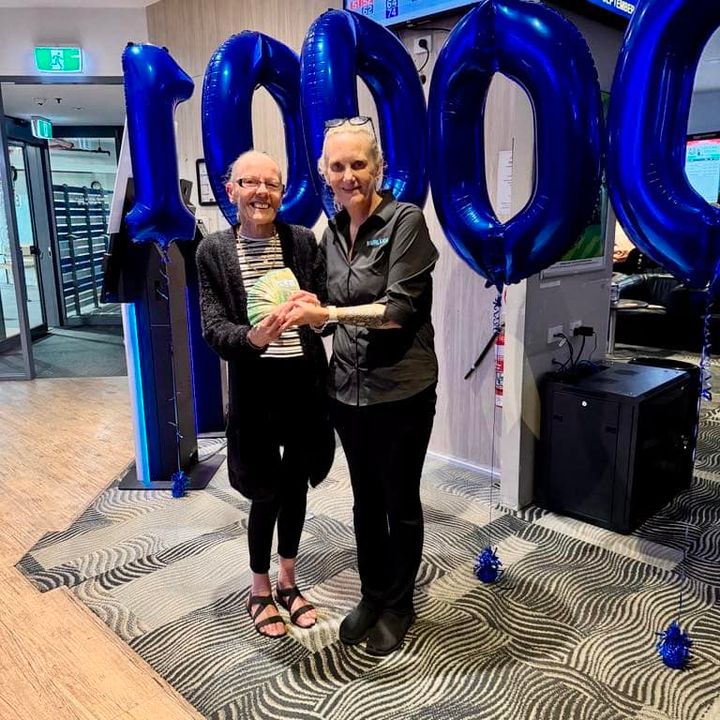 Featured image for “Drum roll please  The winner of our $10,000 Members Jackpot is Ann, a long-standing and much-loved member of our Club. We couldn’t be more stoked for he, very well deserved!”