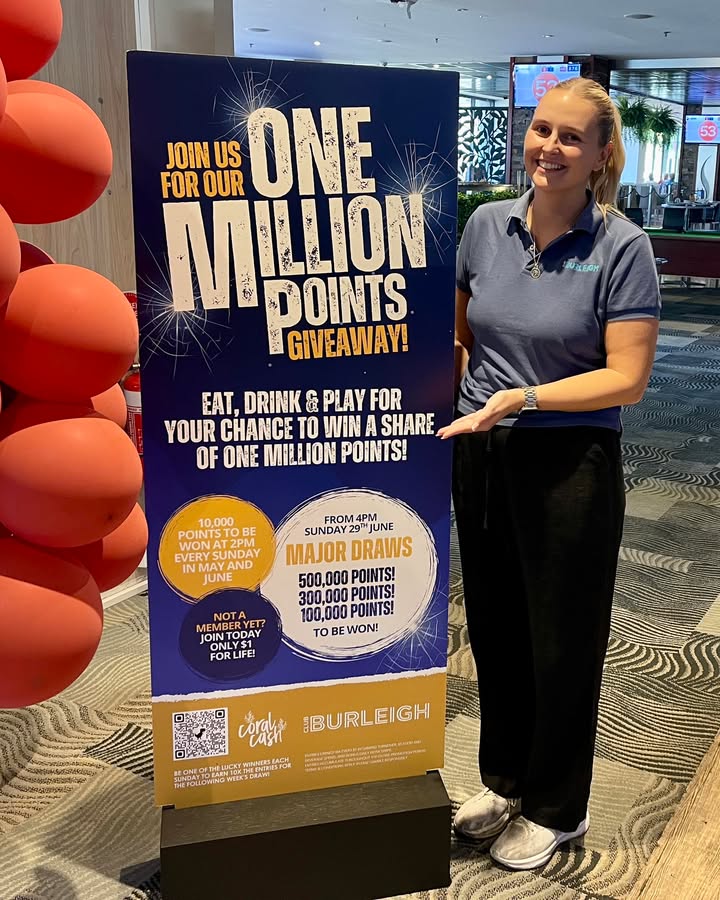 Featured image for “Win Big with $10k in Club Burleigh Membership Points!”