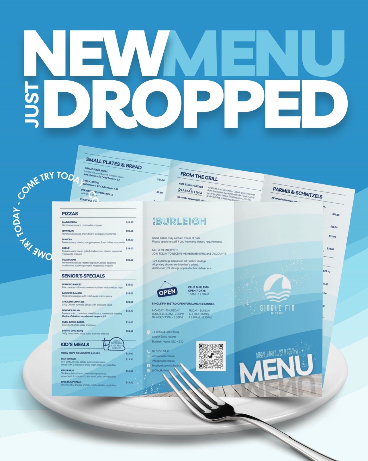 Featured image for “Fresh Flavours Galore: Exciting New Menu at Club Burleigh”