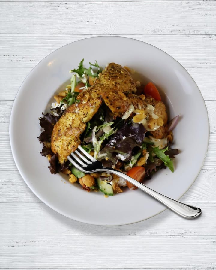 Featured image for “Warm Winter Feast: Macadamia & Moroccan Chicken Salad at Club Burleigh”