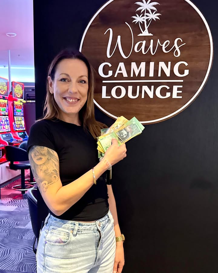 Featured image for “$10k Members Jackpot Winner: Celebrating Ashley’s Big Win at Club Burleigh”