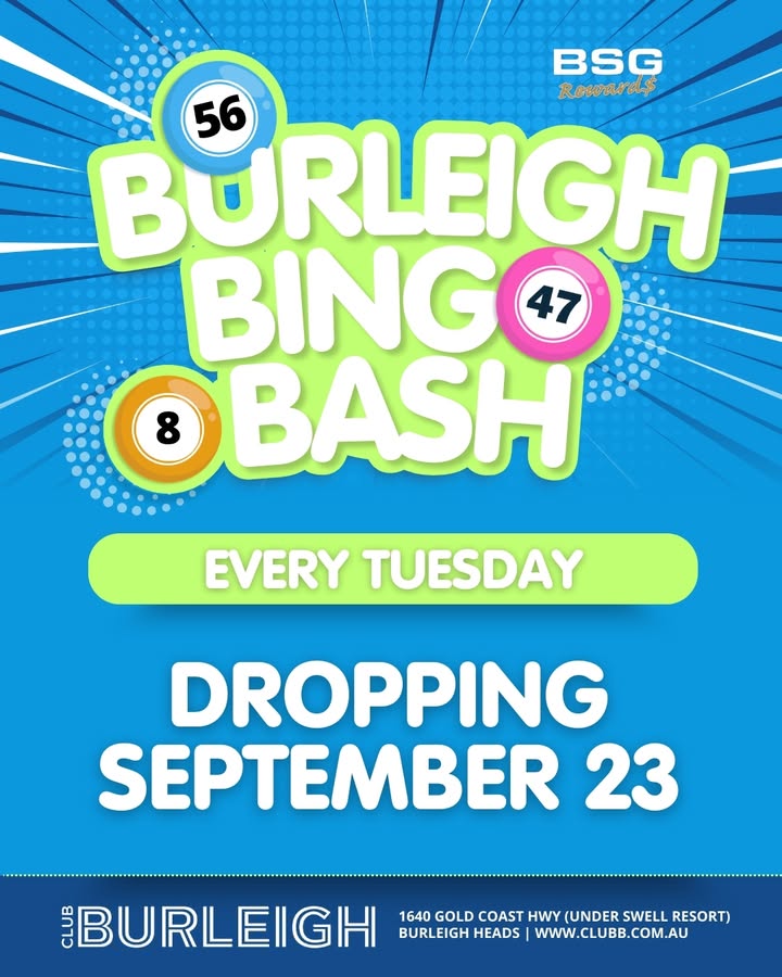 Featured image for “Burleigh Bingo Bash: Exciting Bingo Specials at Club Burleigh”