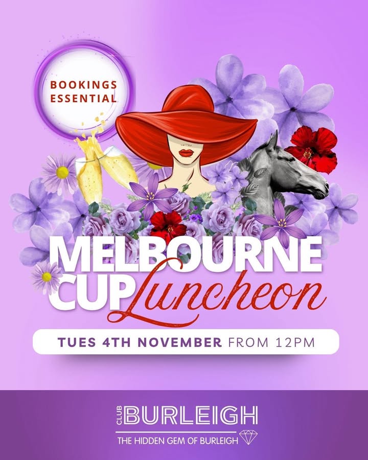 Featured image for “Melbourne Cup Luncheon Extravaganza at Club Burleigh: Fashion, Fun & Flutter”