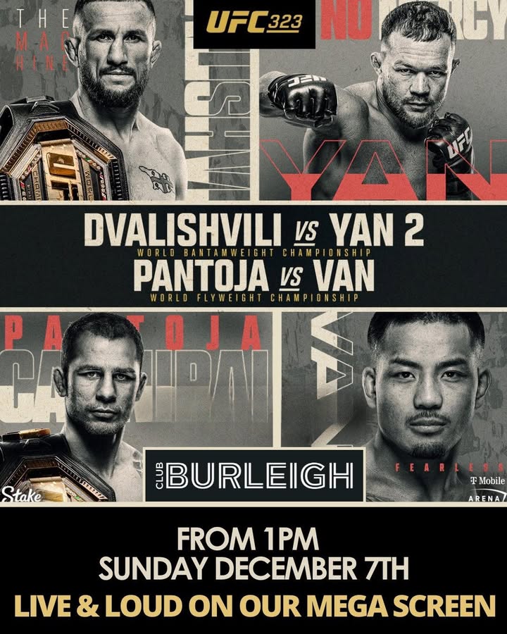 Featured image for “Live UFC 323 Event: Thrilling Match-Ups at Club Burleigh”