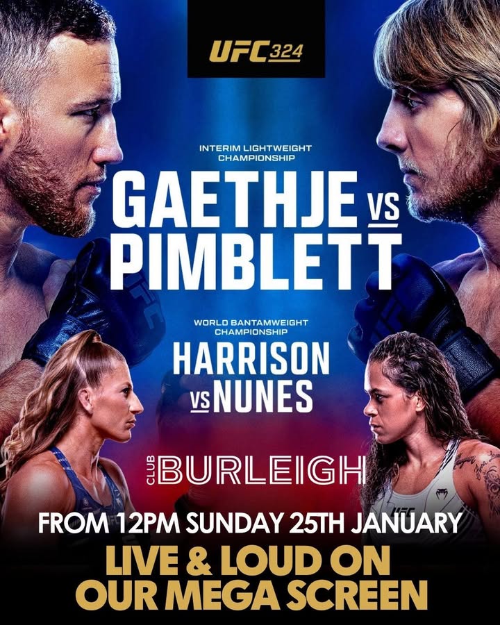 Featured image for “UFC 324 Live at Club Burleigh”