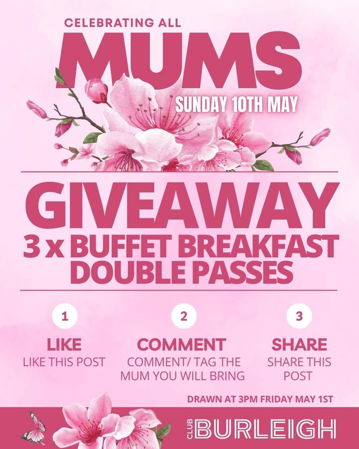 Featured image for “Win a Free Mother’s Day BuffetBreakfast at Club”