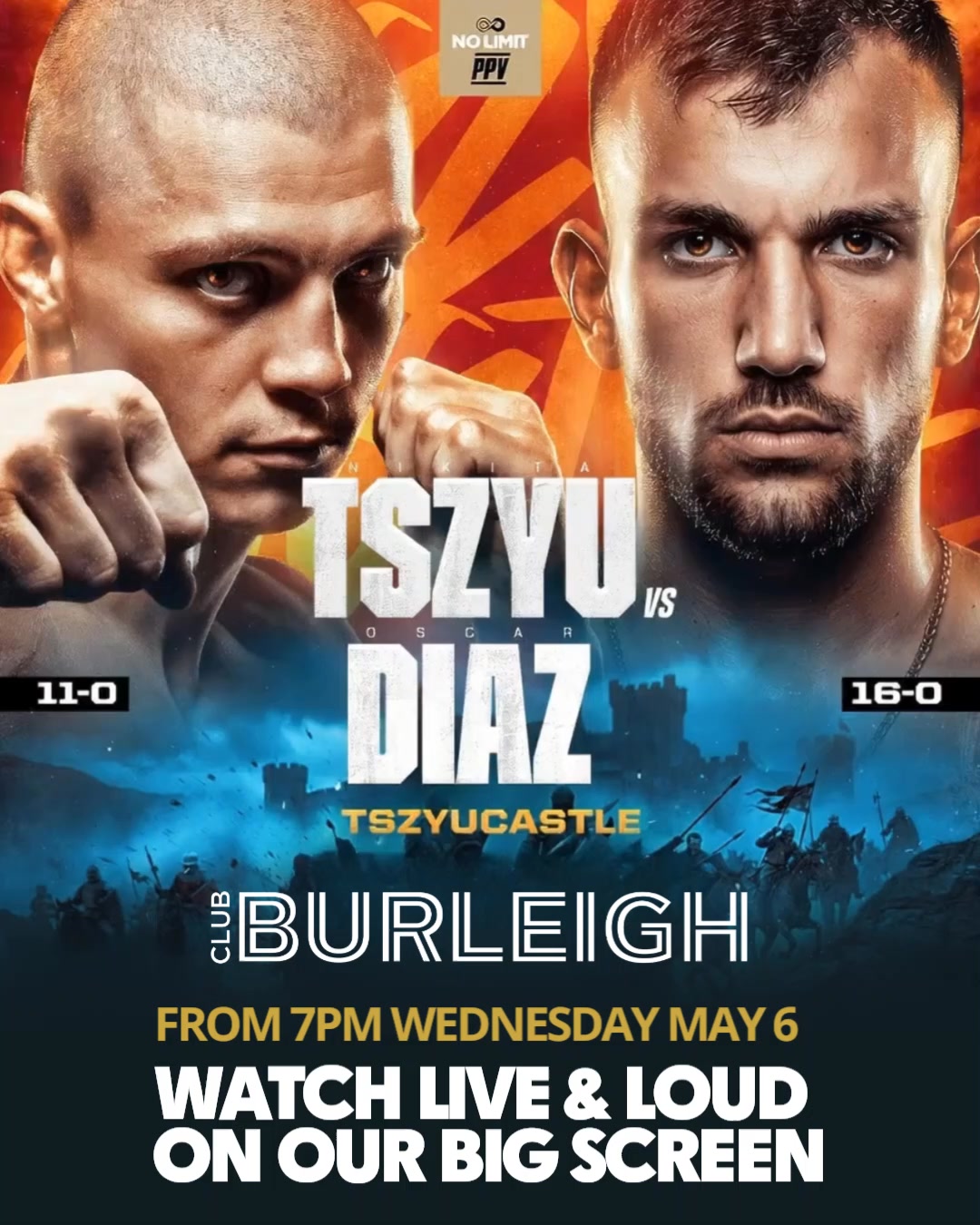 Featured image for “Tszyu v Diaz Live at Club Burleigh”