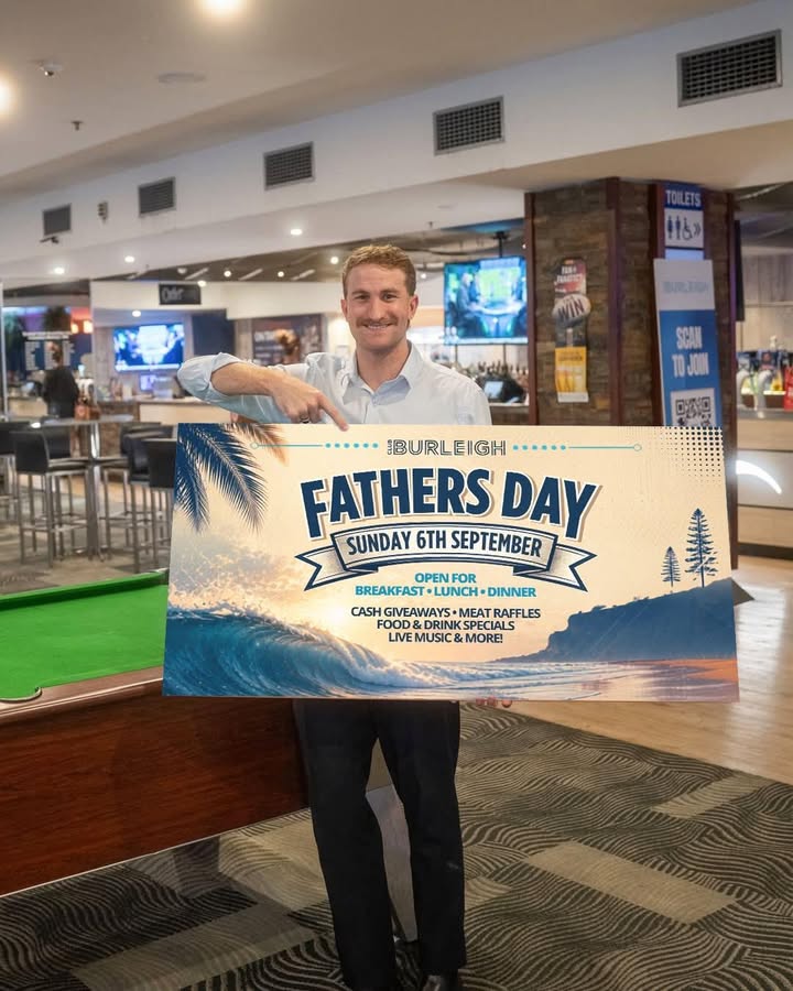 Featured image for “Father’s Day at Club Burleigh – Sunday 6 September”
