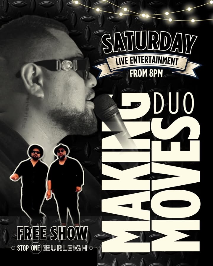 Featured image for “Making Moves Duo – Free Live RnB at Club Burleigh”