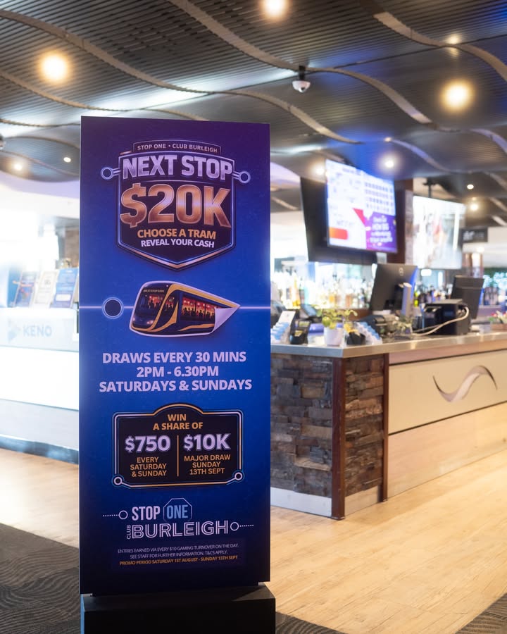 Featured image for “Next Stop $20K Promotion at Club Burleigh”