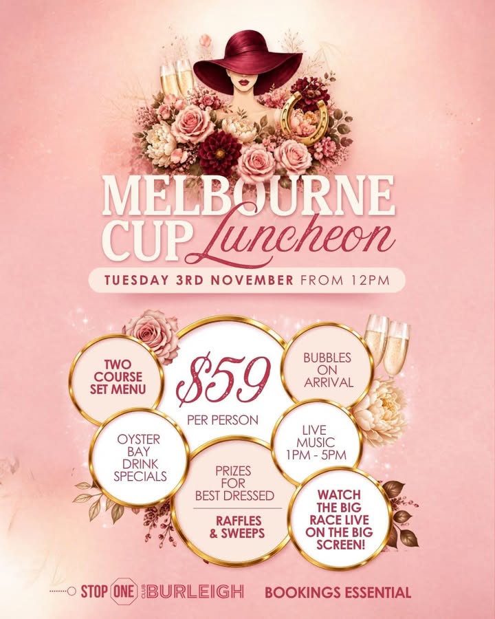 Featured image for “Melbourne Cup Luncheon at Club Burleigh – 3 November”